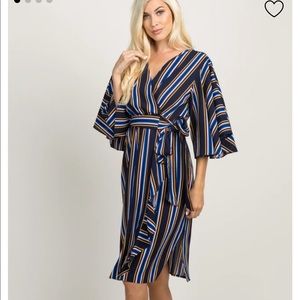 Pink blush wrap dress